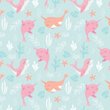 Fleece and Flannel 2025 Catalog-Under the Waves-Light Blue-Cotton Flannel-50240108B-02