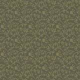 Dark Romance Collection-Briars and Blossoms-Olive-100% Cotton-52240104-01