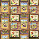 Aged Vineyard Collection-Posters-100% Cotton-Multi-55230501-01