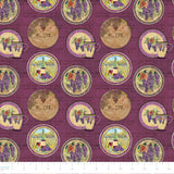 Aged Vineyard Collection-Medallions-100% Cotton-Purple-55230505-02