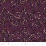 Aged Vineyard Collection-Scrolls-100% Cotton-Purple-55230507-02