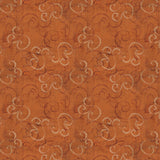 Aged Vineyard Collection-Scrolls-100% Cotton-Orange-55230507-03