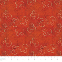 Aged Vineyard Collection-Scrolls-100% Cotton-Red-55230507-04