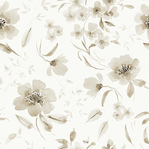 Peace and Wildflowers Collection-Sway in the Wind-Beige-Quilting Fabrics-55240101-01