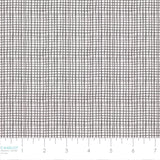 Fluttering Blooms Collection-Rough Grid-Charcoal-Quilting Fabrics-55240205-02