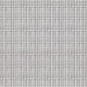 Fluttering Blooms Collection-Rough Grid-Charcoal-Quilting Fabrics-55240205-02