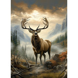Fleece and Flannel 2025 Catalog-Majestic Elk Panel-Multi-Fleece-55250001AP