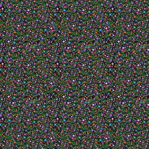 Rejuvenation Collection-Flowers-100% Cotton-Black-57230104-03