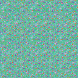Rejuvenation Collection-Flowers-100% Cotton-Aqua-57230104-05