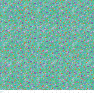 Rejuvenation Collection-Flowers-100% Cotton-Aqua-57230104-05