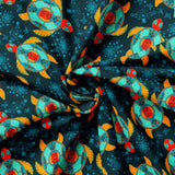 Truth Collection-Turtle Journey-Deep Teal-100% Cotton-57240102-01