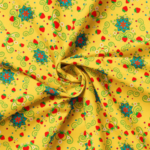 Truth Collection-Sacred Strawberries-Yellow-100% Cotton-57240103-03