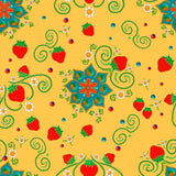 Truth Collection-Sacred Strawberries-Yellow-100% Cotton-57240103-03
