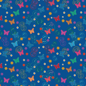 Truth Collection-Butterfly Metamorphosis-Blue-100% Cotton-57240104-03