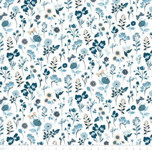 Midnights in Bloom Collection-Stems-100% Cotton-White-58230502-01