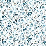 Midnights in Bloom Collection-Stems-100% Cotton-White-58230502-01