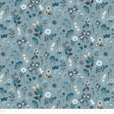 Midnights in Bloom Collection-Stems-100% Cotton-Grey Blue-58230502-03