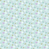 Daisy and Lilly  Collection-Star Doodles-Light Blue-Quilting Fabrics-58240106-01