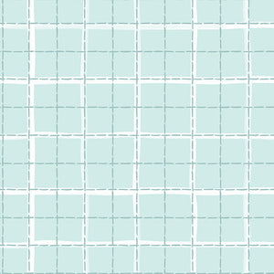 Daisy and Lilly  Collection-Windowpane Plaid-Light Blue-Quilting Fabrics-58240107-01