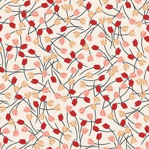 Blooms and Bows Collection-Tulip Blossoms-Cream-58240802-01