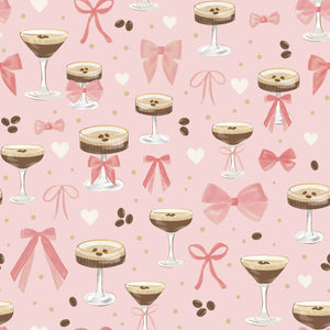 Tini Time Collection-Sipping Pretty-Light Pink-100% Cotton-58250301-01