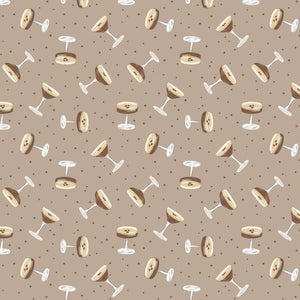Tini Time Collection-Espresso Martini Toss-Taupe-100% Cotton-58250303-03