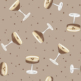 Tini Time Collection-Espresso Martini Toss-Taupe-100% Cotton-58250303-03