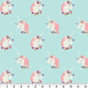 Unicorns- Blue Flannel-Full 10 YARD BOLTS