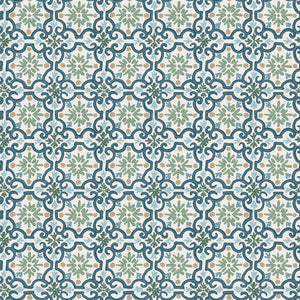 Garden Seeds Collection-Tiles Wide Width 108"-Multi-100% Cotton 66230102W-01