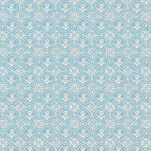 Garden Seeds Collection-Tulip Tiles-Blue-100% Cotton 66230104-01