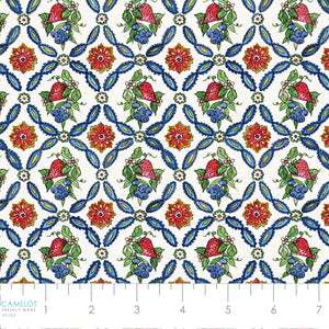 Sweet Summer Collection-Summer Trellis-Multi-100% Cotton 66230204-01