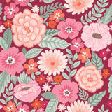 Blooming Hearts Collection-Forever Blooms-Burgundy-66240201-02