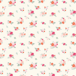 Blooming Hearts Collection-Fluttering Florals-Cream-66240203-01