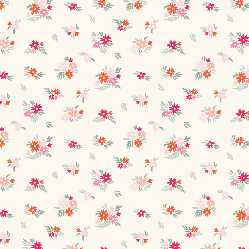 Blooming Hearts Collection-Fluttering Florals-Cream-66240203-01