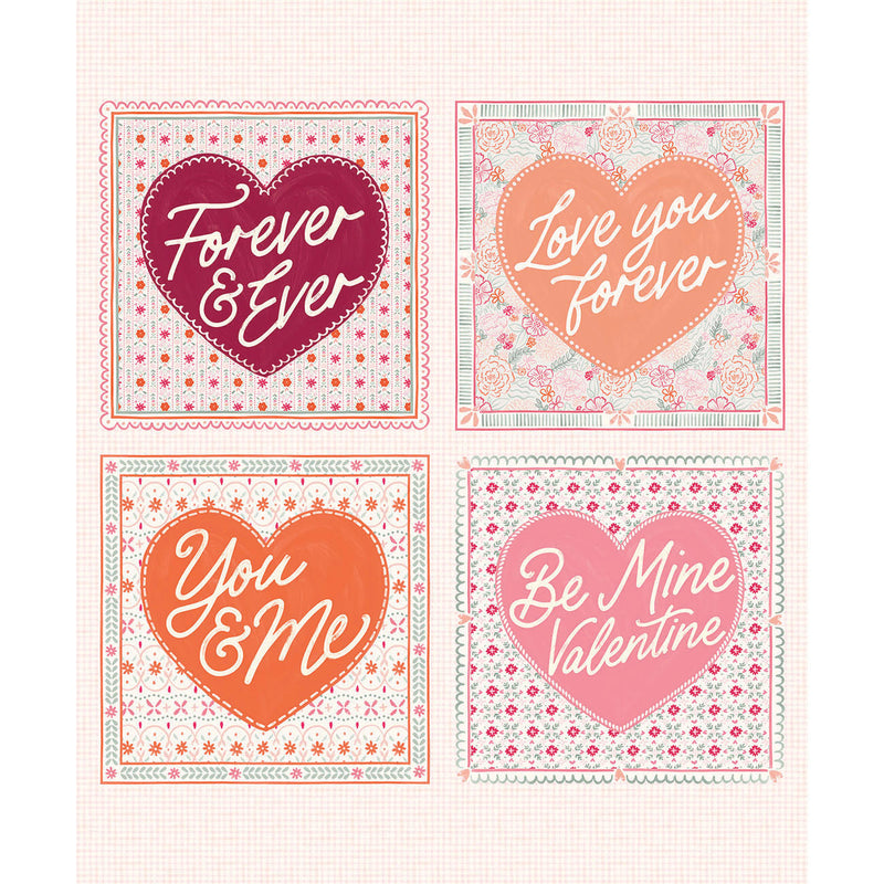 Blooming Hearts Collection-Love Letter Panel-Multi-66240208P-01