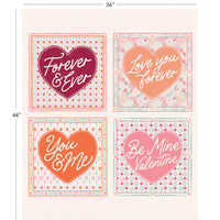 Blooming Hearts Collection-Love Letter Panel-Multi-66240208P-01