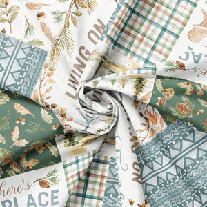 Living on Lake Time Collection-Retreat Patchwork-Multi-100% Cotton-66250102-01