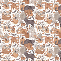 Pumpkins and Paws Collection-Pumpkins and Paws-White-100% Cotton-66250201-01