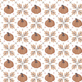 Pumpkins and Paws Collection-Pumpkin Trellis-White-100% Cotton-66250206-01