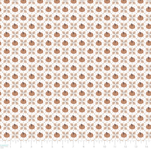Pumpkins and Paws Collection-Pumpkin Trellis-White-100% Cotton-66250206-01