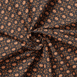 Pumpkins and Paws Collection-Pumpkin Trellis-Charcoal-100% Cotton-66250206-02