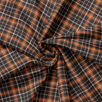 Pumpkins and Paws Collection-Harvest Plaid-Charcoal-100% Cotton-66250207-02