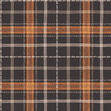 Pumpkins and Paws Collection-Harvest Plaid-Charcoal-100% Cotton-66250207-02