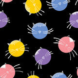 Mysti-Cats Collection-Cat Dots-Black-100% Cotton 68230203-02