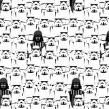 Star Wars - Stacked Troppers Cotton - White - 2 Yard Cut