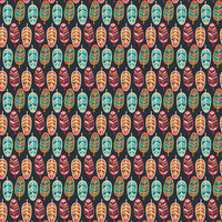 Birds of a Feather Collection- Feathers - Graphite- 100%Cotton - 44/45