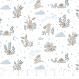 Fleece and Flannel 2024 Catalog-Bunny Dreams-White-Cotton Flannel-82230101B-01