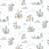 Fleece and Flannel 2024 Catalog-Bunny Dreams-White-Cotton Flannel-82230101B-01