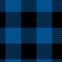 Buffalo Plaid - Printed Fleece by CDS - Black Royal