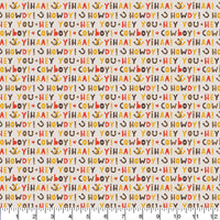 Howdy Cowboy - Cream- Flannel- Full 10 YARD BOLTS